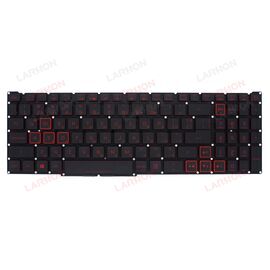 LARHON Black Backlit BU Bulgarian Keyboard Red Font For Acer Nitro AN515-43 AN515-54 AN517-51 AN715-51 Predator PH315-52 PH315-53 PH317-53 PH317-54 © Larhon.com